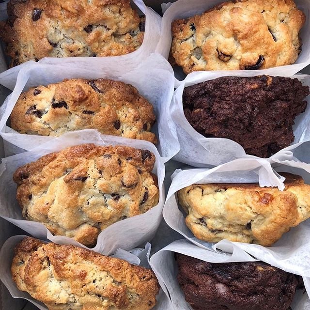 Sometimes I stare at this photo because I miss them so much. My sweet babies tucked into their parchment blankies. I love you all equally. No. I lie. Oatmeal, you’re my favorite. 😘 @levainbakery